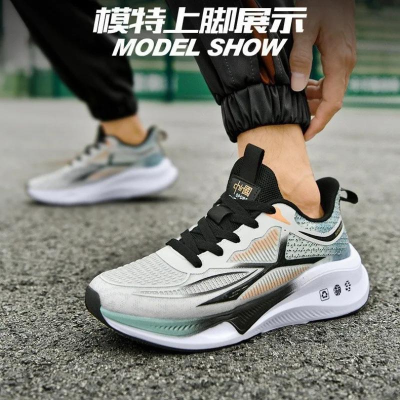 Men Casual Sports Tennis Shoes Spring Fashion Trend Outdoor Mesh Breathable Shoes Men Running Shoes Soft-Soled Non-Slip Sneakers