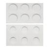 6 Holes Silicone Oblate Round Tart Cake Mold Decoration Dessert Mould For Christmas Baking Tartlet Mould Mousse Chocolate Pan
