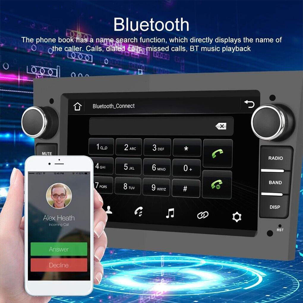 7" Autoradio For Vauxhall Opel Astra Corsa For Apple Carplay Car Radio Stereo GPS Android 13 Automotive Multimedia Car Screen