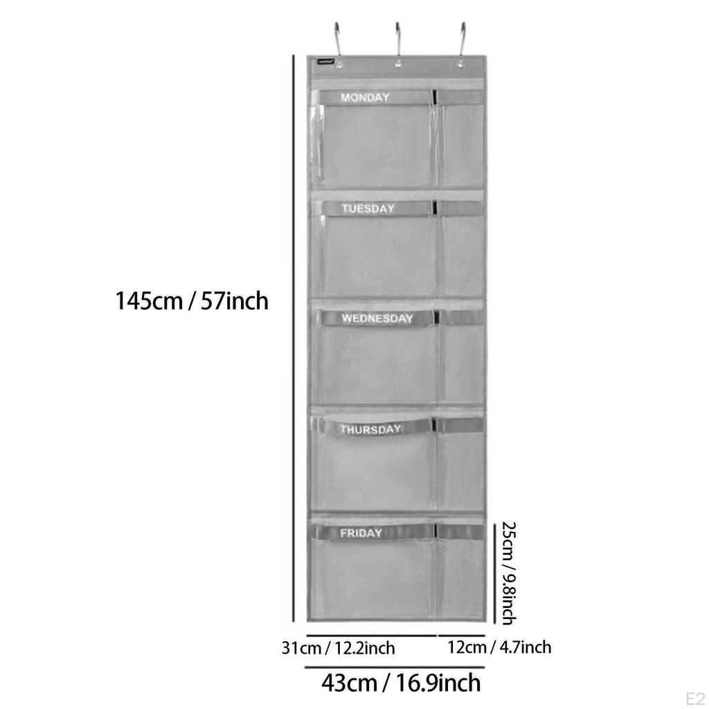Wall Mounted Storage Bag Holder Door Hanging Pouch Organizer Rack for Wardrobe Home Decoration