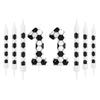 8 Pcs Birthday Candles Football Soccer Sport-Theme Party Decorations, Birthday Cake Candles for Boys Girls Kids Party Supplies