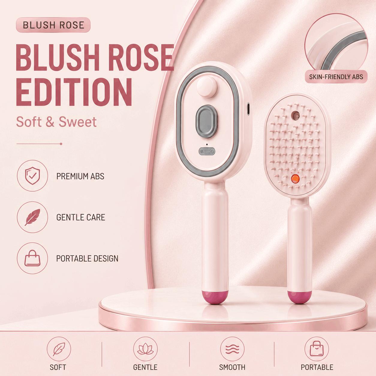 Electric Hair Brush with Spray Mist