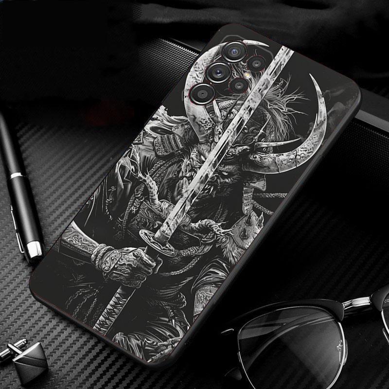 

Japanese Oni Mask Devil Art Phone Case For Samsung Galaxy S25 S24 S23 S22 S21 Ultra S24 S23 S22 S21 S25 Plus S24 S20 FE S23Plus
