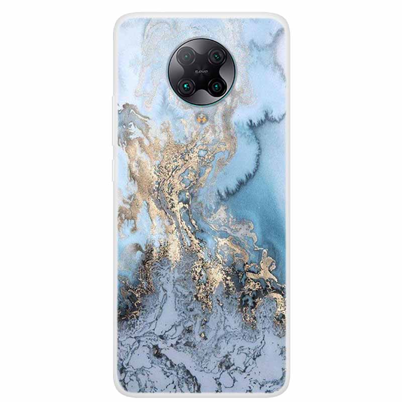 For Poco F2 Pro Case 6.67'' Clear Marble Soft TPU PocoF2 Pro F 2 F2Pro Phone Cover For Xiaomi Poco F2 Pro Shells Cartoon Fundas