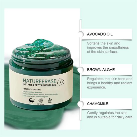 Instant Mole Spot Removal Gel Corrector Cream for All Skin Types Natural Extracts 50g Hydrating Gel Dark Spot Remover