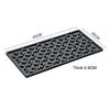 Silicone Coffee Maker Mat Countertop Bar Spill Mats Bar Service Mat Dish Glass Drying Mat For Barista Cocktail Bartender Black