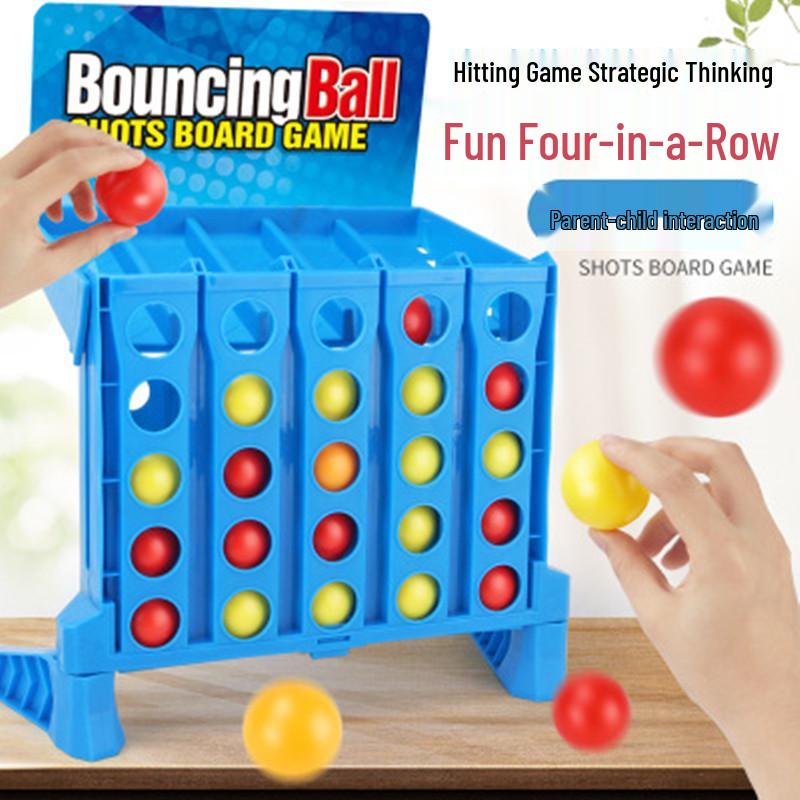 3D Ejection Toy: Four-in-a-Row Interactive Multiplayer Chess Game