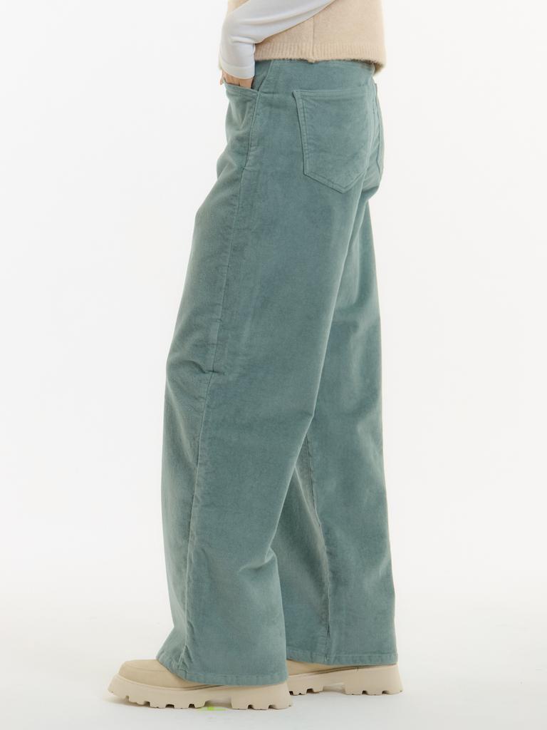 UNKNOWN PLANET Velvet Wide Pants Mint