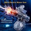 M416 Electric Water Spraying Gun with Flash Fully Automatic Charging High-Speed Continuous Fire Summer Toy Spraying Gun Kid Gift