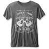 Johnny Cash Man In Black Burnout Official Tee T-Shirt Mens Unisex