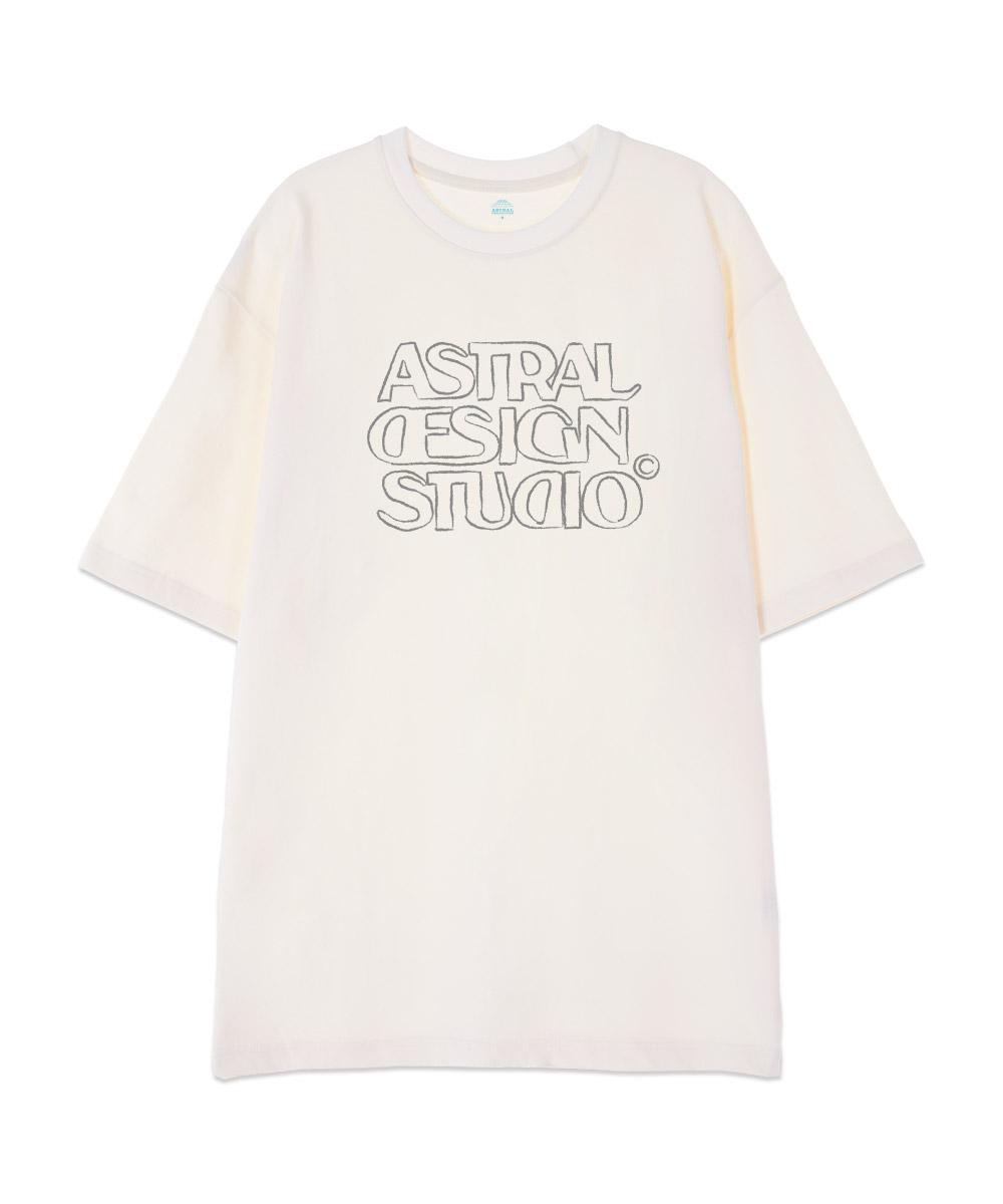 Astral Projection [Oversized] Astral Design Studio2 13-Count Cotton Round Neck Short Sleeve T-Shirt_Ivory L