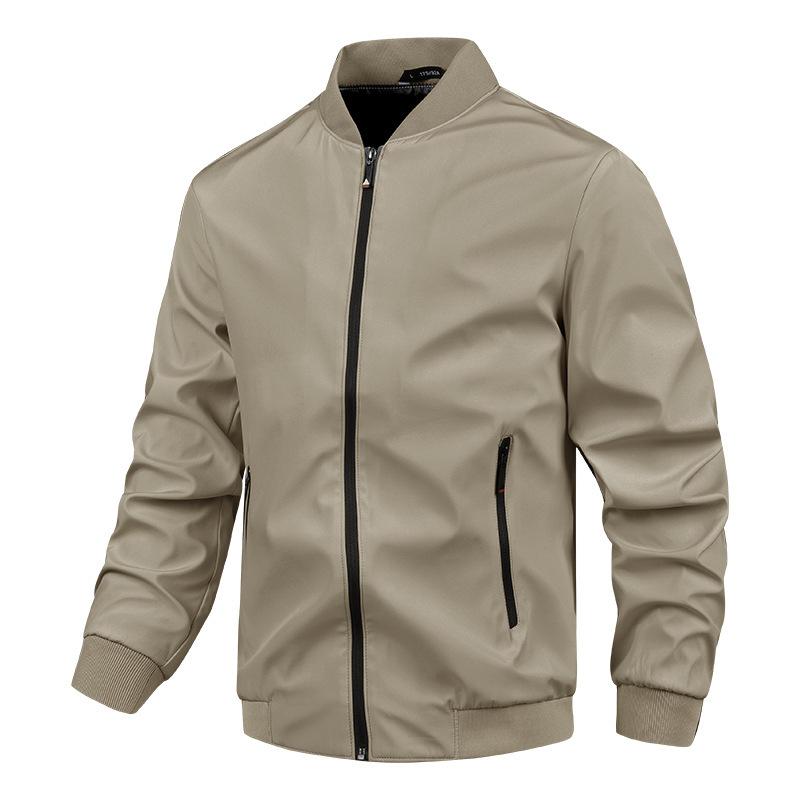 Spring and Autumn Flying Jacket Stand Collar Men's Casual Baseball Suit Thin Sports Jacket Men