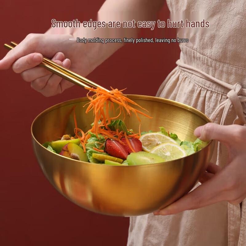 Korean Style Stainless Steel Noodle Bowl
