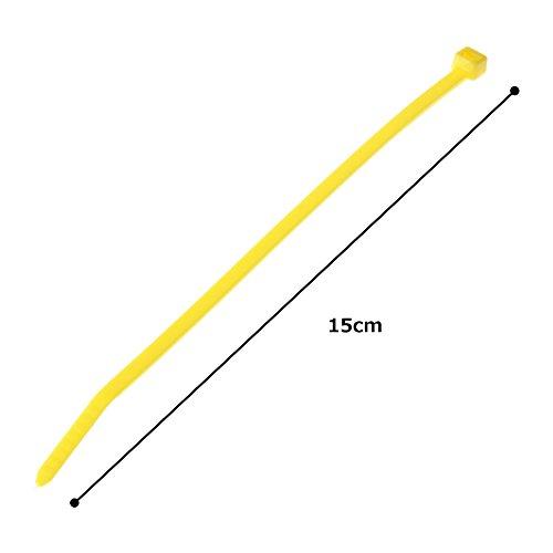 Panduit PLT2I-M4Y Cable Tie, Intermediate, Nylon 6.6, 8.0-Inch Length, Yellow (1,000-Pack)