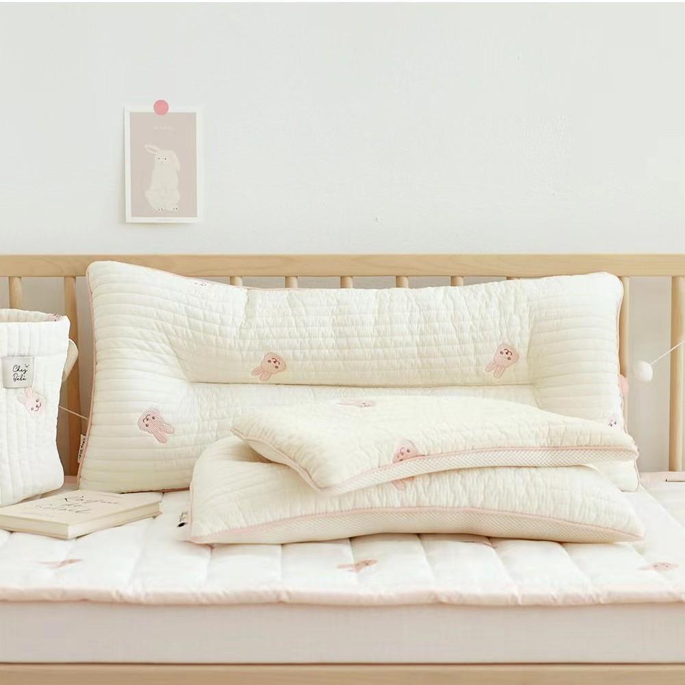 2021 Koreanische Gesteppte Bestickte Kissen: Schweißabsorbierend, Atmungsaktiv, für Kindergartenbabys