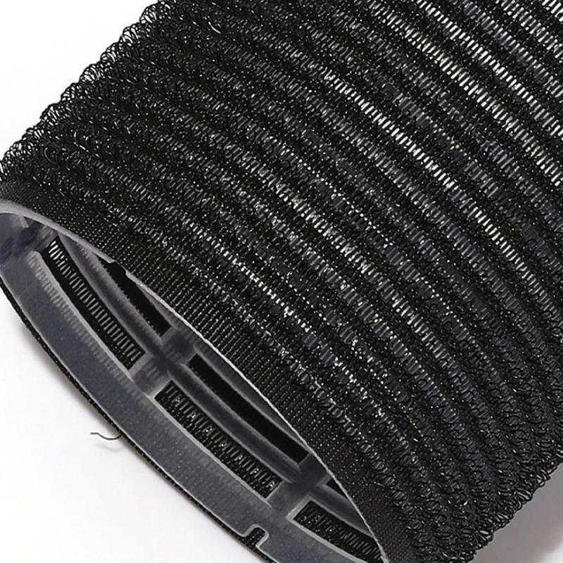 16Pcs/Set Black Self-Grip Hair Rollers With Clips Heatless Hair Roller Jumbo Sticky Hair Roller Set Salon Hair Dressing Curlers