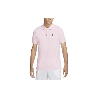 Solid Color Quick-Dry Slim-Fit Polo Shirt Men Tops Foam-Pink DA4380-663