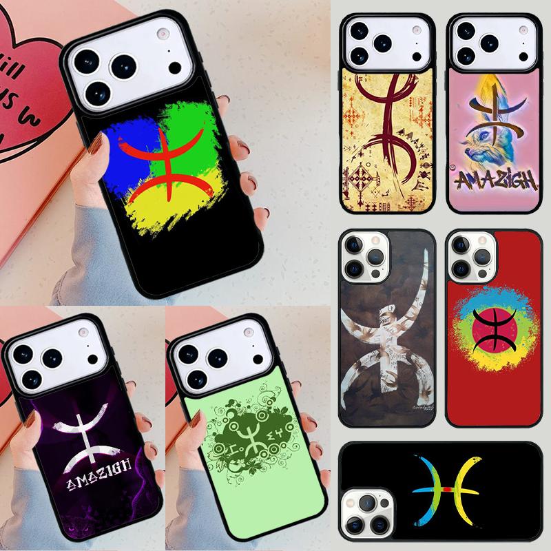 Amazigh Berber Flag Phone Case For iPhone 17 Air 14 15 13 12 Max Cover For Apple 14 15 16 16e 11 Pro Max Plus Coque