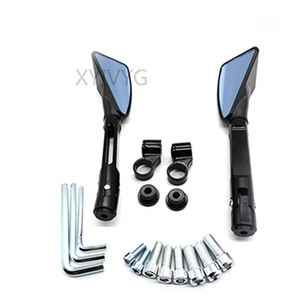 CNC ALUMINUM custom motorcycle rearview Side mirrors 8mm 10mm For KAWASAKI z750 NINJA250 HONDA R1 R6 FZ6 SUZUKI YAMAHA