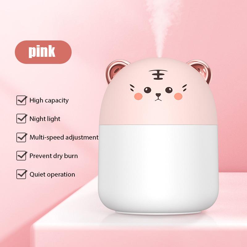 Cute Pet Humidifier Mini Office Desktop Essential Oil Aroma Diffuser Car Purifier Air Humidification USB Small Home Fog Sprayer