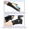 1Pair Winter Fishing Gloves Waterproof Windproof Anti-Slip Fleece Lined Three Fingers Omitted for Outdoor Climbing