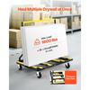 VEVOR Drywall Cart Dolly, 816 kg Load Capacity, Steel Panel Dolly with 4 Swivel Casters & Expandable Deck