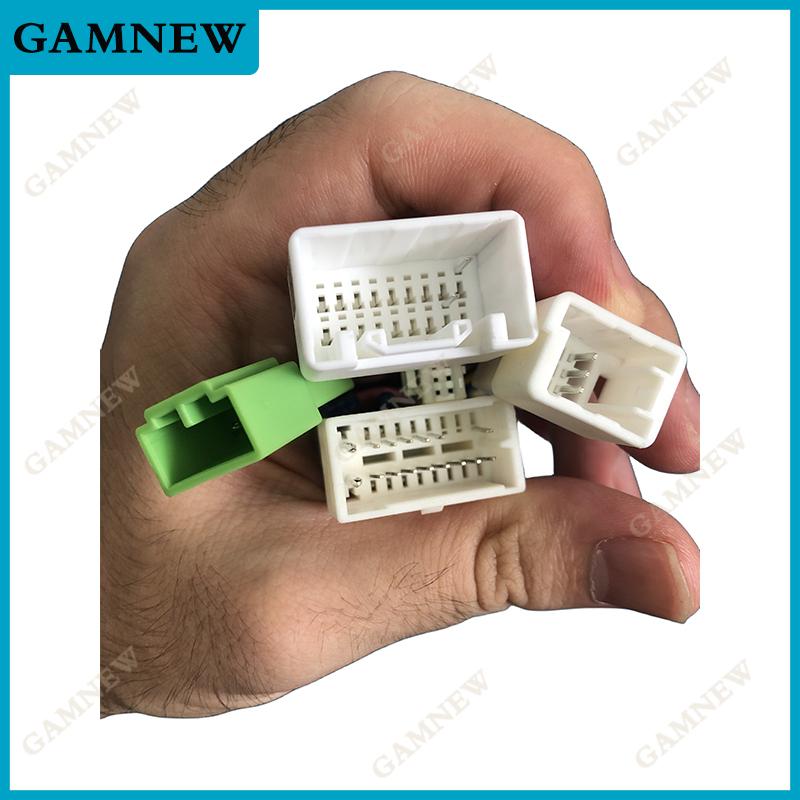 Car 16pin Wiring Harness Adapter Canbus Box Decoder For Pajero 2018+ 4WD Android Radio Power Cable