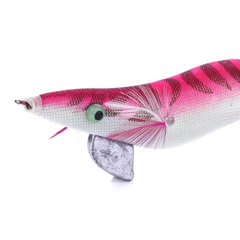 Luminous Wood Shrimp Lure Bait13.5CM 19GBoxed Octopus Bionic Squid Hook Fishing Gear for Bass and Pike Specialized for Killing