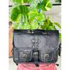 Genuine Goat Leather Vintage Laptop Handmade Black Necessary Bag Satchel
