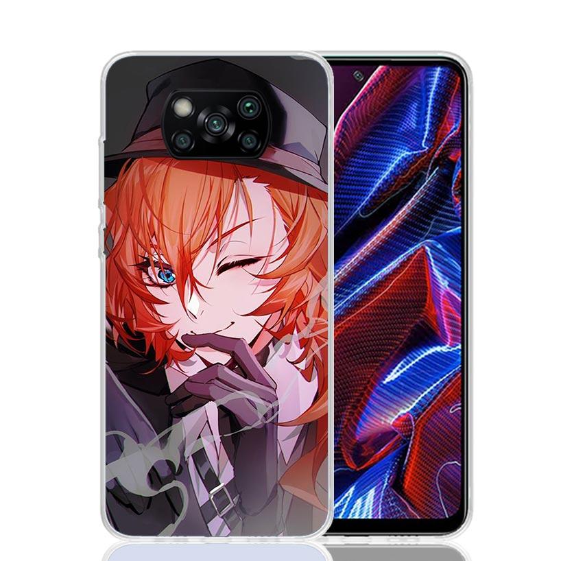 Bungo Stray Dogs Nakahara Chuuya Case Phone Cover for Xiaomi Redmi Note 10 9 9S 8 8T 7 5 Pro Mi 12T 11T 10T 9T 12 11 Lite A3 A2