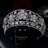 Bridal Accessories: European and American Zircon Diamond Encrusted Queen's Banquet Crown Headband Bridal Wedding Dress Headwear Accessories