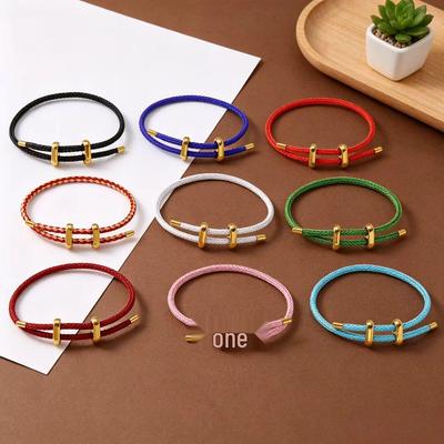 Buntes wasserdichtes verstellbares geflochtenes Partnerarmband