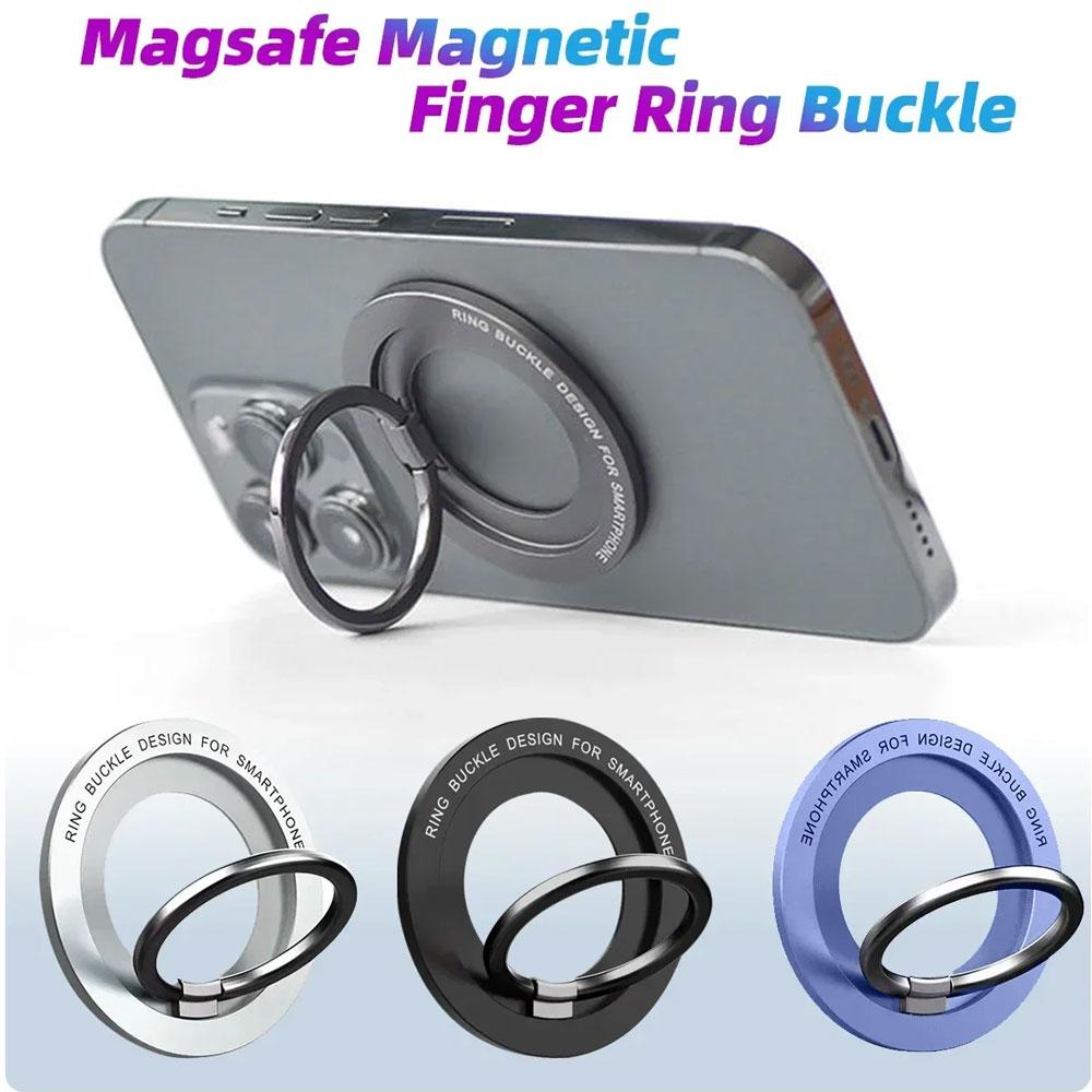 Magnetic for Magsafe Phone Holder Stand Mini Magnet Finger Ring Socket Cellphone Bracket for IPhone 16 15 14 13 12Pro/Max 5