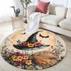 Witch Hat,Round Area Rug,Carpet Rug for Living Room Bedroom Sofa Playroom Decor,Non-slip Floor Mat