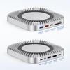 Mac Mini M4 Compatible Hub Hub SSD Expansion HDMI 4K 60Hz Data Port Card Slot Headphone Jack Port for 2024 Mac Mini Pro USB-C 10-in-1 -NVMe USB-C