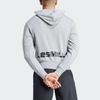 Adidas Les Mills Graphic Hoodie Medium Grey Heather Unisex Streetwear IX7980