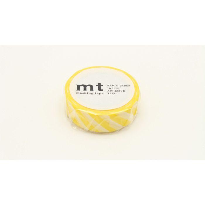 Masking Tape MT Stripes Yellow - Stripe Lemon