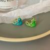 Neuer Baumfrosch Emaille Tropföl Grün Lustiger Frosch Ring Blauer Frosch Ring Verstellbarer Öffnungsring für Damen Herren Party Geschenk Schmuck