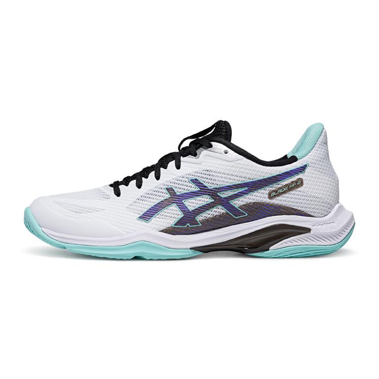 ASICS BLADE FF 2 Badminton Shoes Men s Low Top White/Purple 40.5