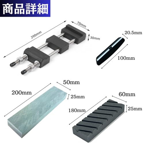 Kaimanaao 4-Piece Natural Whetstone Finishing Set, #5000, Surface-Straightening Whetstone #180, with Stand and Angle Fixing Aid, Knife Sharpening, Mai