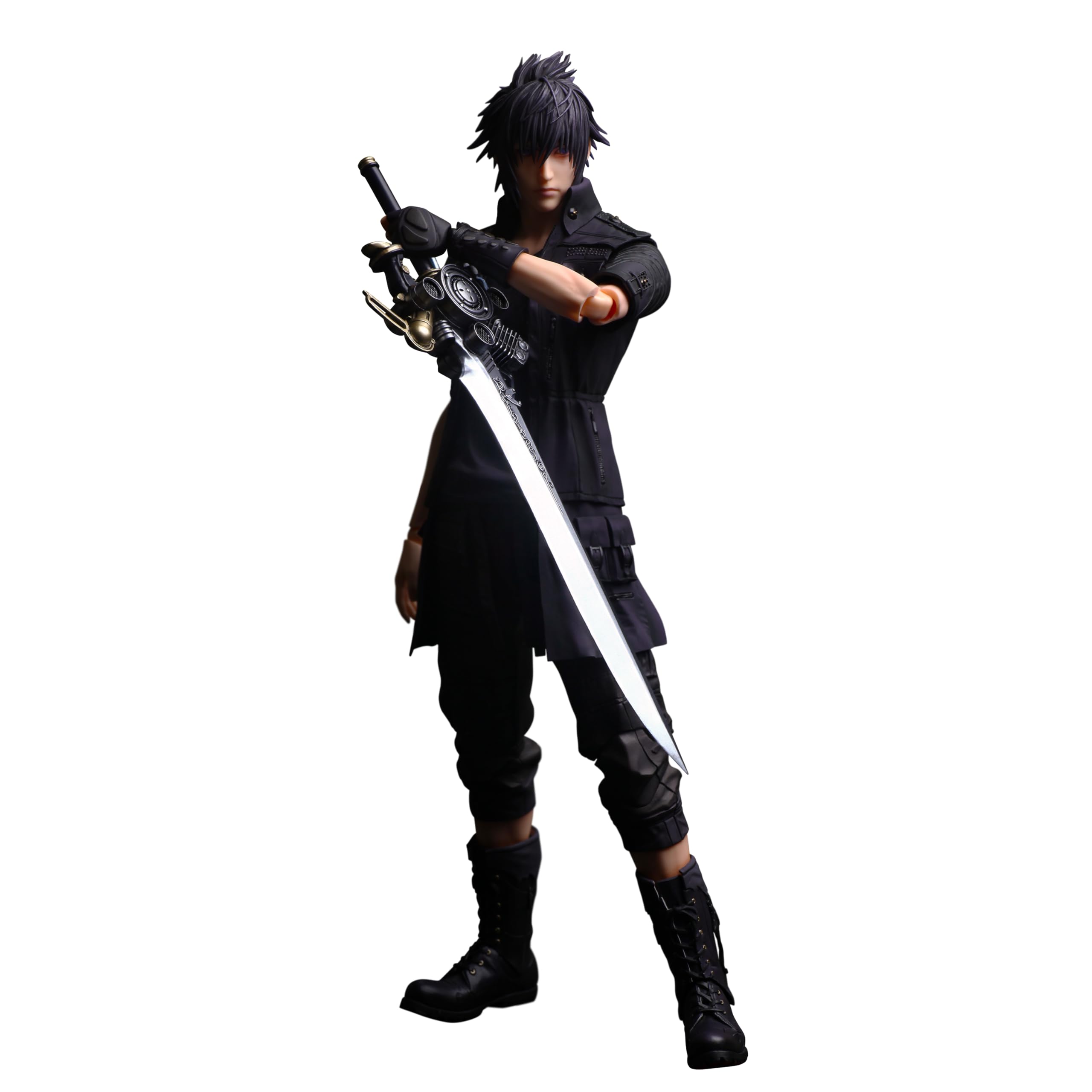 Final Fantasy XV Play Arts Истинный Ноктис Люцис Каэлум ПВХ Раскрашенная Подвижная Фигурка чёрный