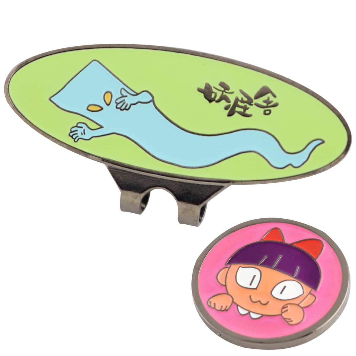 Gegege no Kitaro Сверхъестественная Сила Маркер и Зажим для Гольфа Иттан Момен и Некомусумэ