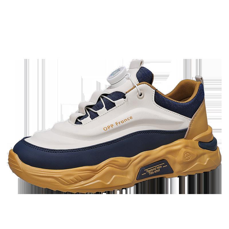Men s shoes new convenient rotating buckle versatile light outdoor leisure travel thick sole heightening niche 39