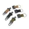 Cobra Buckle Nylon Webbing Tactical Carabiner Keychain with Eagle Beak Hook