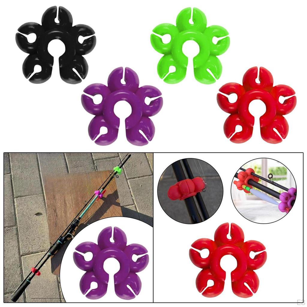 Fishing Rod Fixed Ball Stopper Boat Pole Clip Resistant Silicone