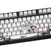 110 kláves OEM profil DYE-Sub Květinová švestka PBT Keycap Sublimační tisk s 1,75U 2U Shift 6,25U Mezerník