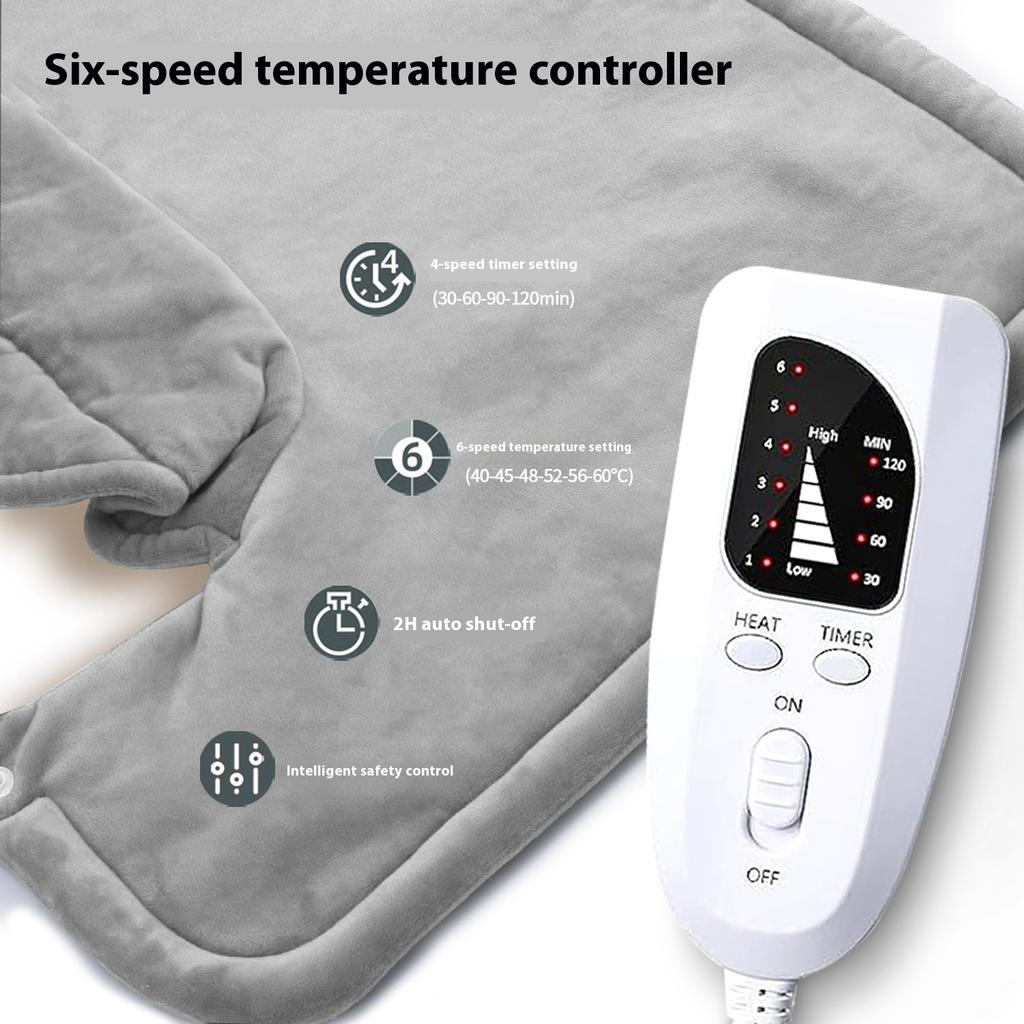 Electric Heating Pad For Shoulders And Neck Heated Therapy Shoulder Wrap With Gravity Design Cozy Throw Blanket For Warmth And Comfort