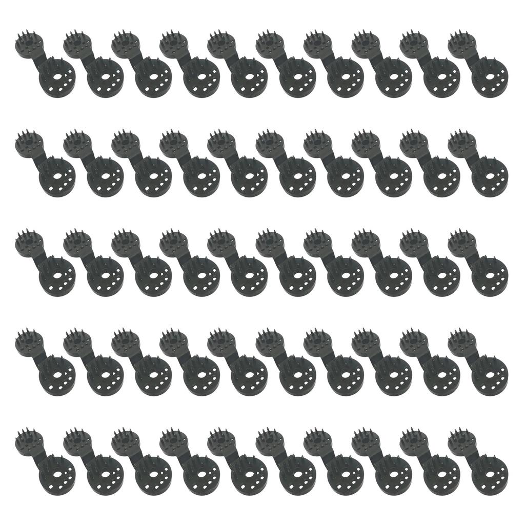 50Pcs Multifunctional Tent Grippers Stable Tarp Clips High Strength Awning Clamps for Fishing and Outdoor Event