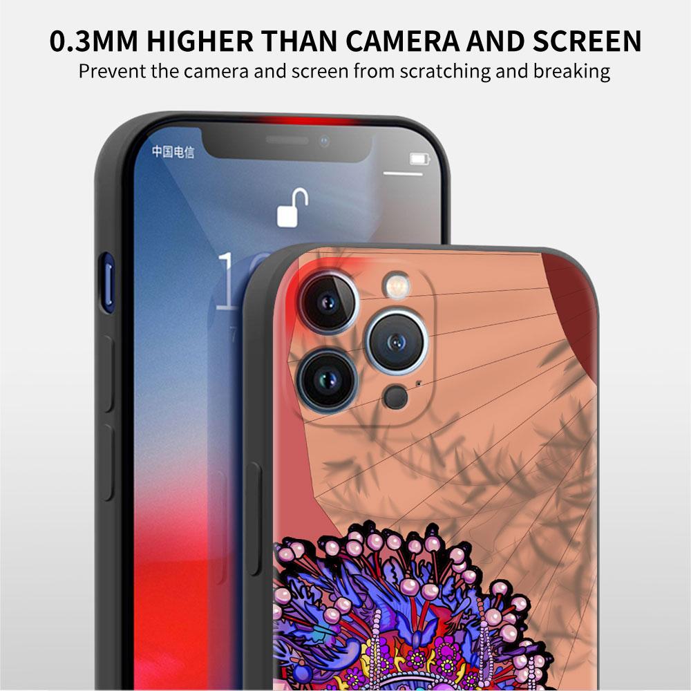 Opera Retro Girl Case For Apple iPhone 14 Pro Max 13 11 12 Mini SE 7 8 Plus X XS 6 6S Silicone Shell Phone Cover Soft TPU Funda