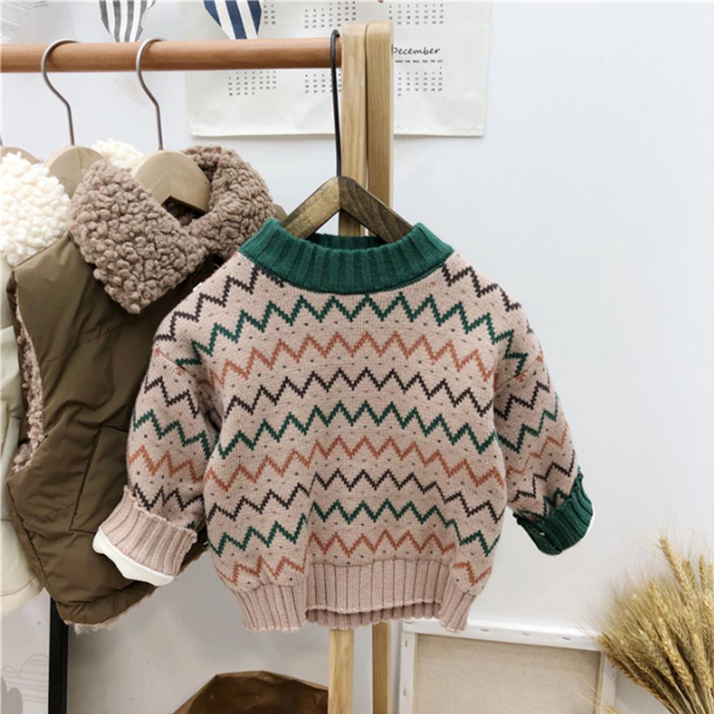 

Вязание для мальчиков и девочек, рубашка с волнистым верхом и низом, детское пальто с круглым воротником 110 бежевый